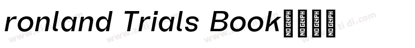 ronland Trials Book字体转换